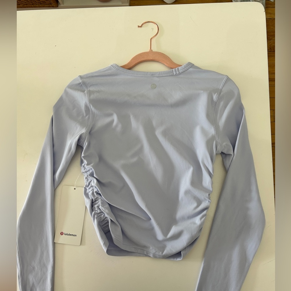 Lululemon Athletica Light Purple Long Sleeve Top - Picture 3 of 5